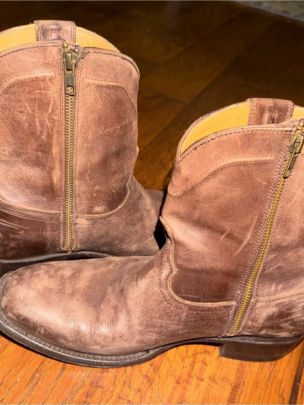 freebird Men's Brown Leather Pull-On Western Boots